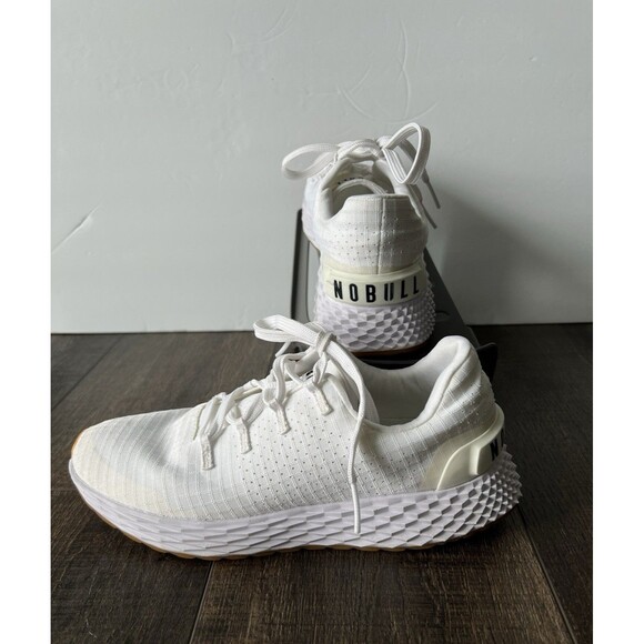 Shoes - Nobull Allday Ripstop Runner Unisex M6 W7.5 Workout Gym Shoes White Gum